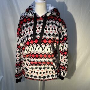 Vera Bradley Fleece Sherpa Penguin Hoodie – Women’s Small – Cozy Pullover Top